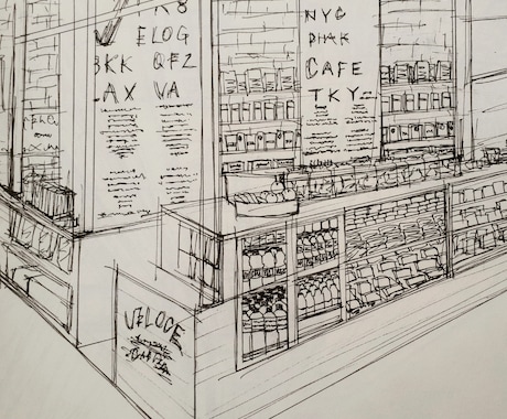住宅、店舗など建築物のイラスト描きます 愛着のある建築物をイラストにしたい方へ イメージ1