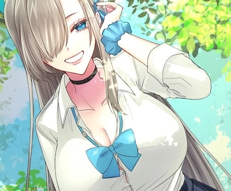 少女漫画風のイラスト作成いたします キラキラした女の子や男の子のイラストを作成いたします イメージ2