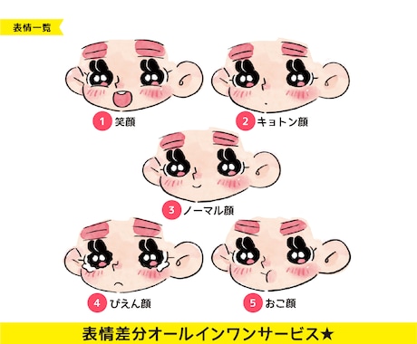 セミオーダー★うさぎ目女子のアイコン作ります 髪型とアクセサリーでアレンジ★簡単可愛いアイコン♡ イメージ2