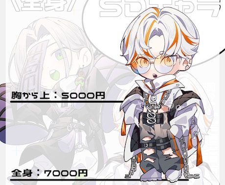SDキャラ、ミニキャラ、ちびキャラ制作します かっこいい！かわいい！SNSアイコンや動画に！ イメージ2