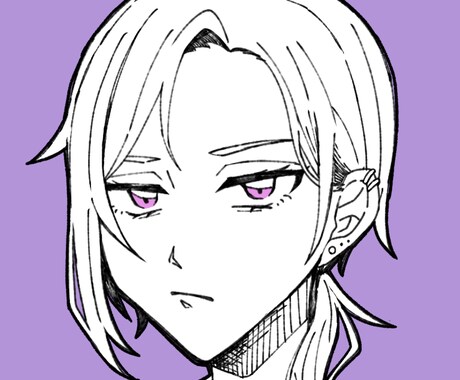 格安☆人物キャラのアイコン描きます 即購入可◎ シンプルで印象的な顔だけ絵 イメージ2