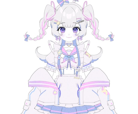 宇宙メイド少女モデル販売ます 宇宙メイドコンセプトの少女モデルを販売します イメージ2