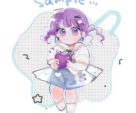 必見!きゅるふわ:*･ﾟ水彩イラスト描きます 見て癒される透明感100%のオリイラ❣ イメージ1