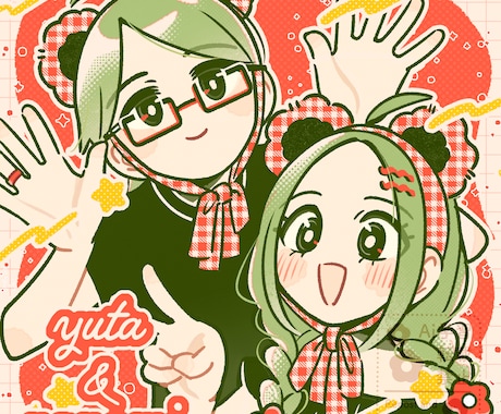 構図お任せ！ポップでかわいいイラストかきます 低予算でレトロポップな可愛いイラストを制作 イメージ2