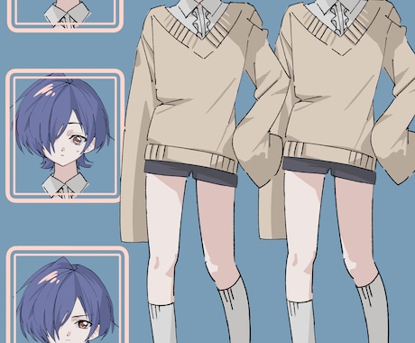 あなたのキャラを丁寧にTRPG立ち絵にします イメージ1