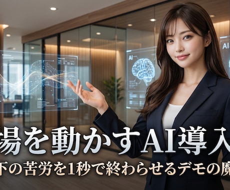 ITアレルギーの現場が自走するAI自動化構築します 100名の現場管理経験者が反発を抑えAI自走組織へ変革します イメージ1