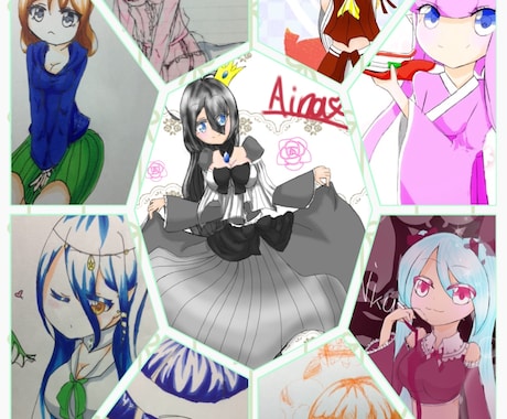 女の子のイラスト描きます！ イメージ1