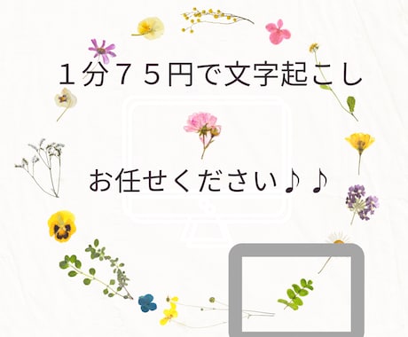 音声データの文字起こしをします 丁寧、スピードをモットーにしています♪ イメージ1