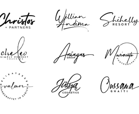 あなたのサイン、ロゴをデザインします 名刺やロゴに入れる文字などを手書き風にデザイン致します。 イメージ1