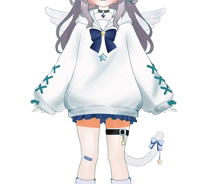 VTuberキャラデザパーツ分けイラスト制作します Live2D対応！VTuberイラスト制作します イメージ2
