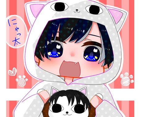 オリキャラのイラスト描きます 色んな絵柄で描くことができます！腐、百合、夢も〇 イメージ2