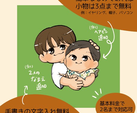 ゆるっとデフォルメ！自分専用アイコンを作成します SNSアイコンイラスト作成♪2名までは追加料金なし★ イメージ2