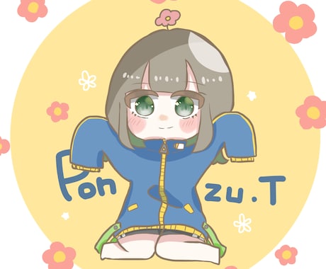 ゆるくて可愛いアイコンを作成します あなたの素敵なキャラクターを描かせてください！ イメージ2