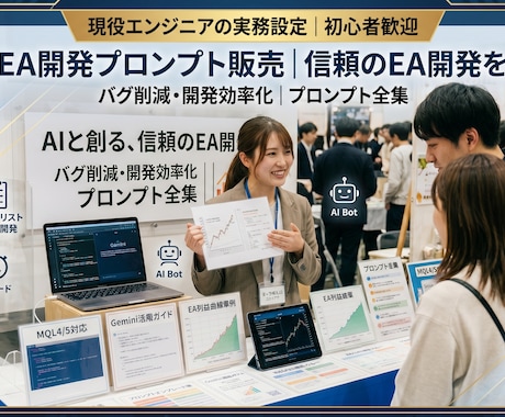 Geminiを「最強EAエンジニア」にします 【プロンプト販売】AIをEA開発の助手に。初心者用制御設定 イメージ1