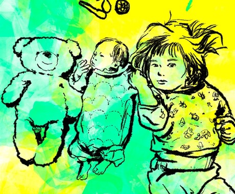 ファミリー似顔絵描きます 2名以上の似顔絵お描きします！ イメージ2