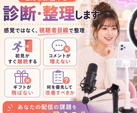 現役トップライバーが改善点をレポートします あなたの配信が伸びない理由を、現役ライバー目線で整理します イメージ2