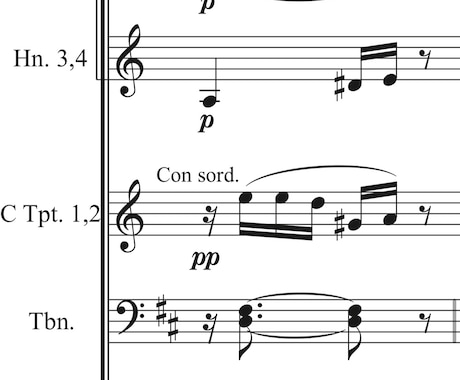 浄書ソフトで手書きの楽譜を清書致します 作曲科在籍・実績多数・丁寧に対応致します。 イメージ1