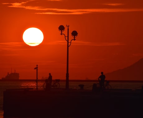 夕日の写真、ご提供します イメージ1