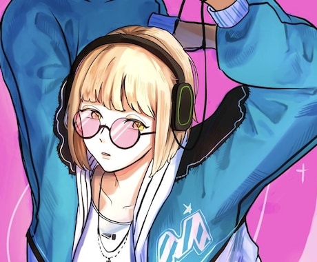立ち絵やアイコン等アニメ調のイラスト制作します イメージ1