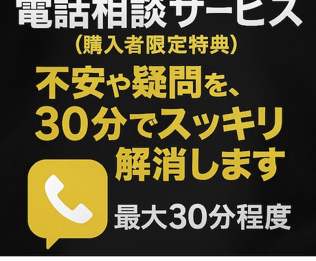 限定で内容に関するご相談にお応えします あなた専用のアドバイスで、実践に自信をつけます イメージ1