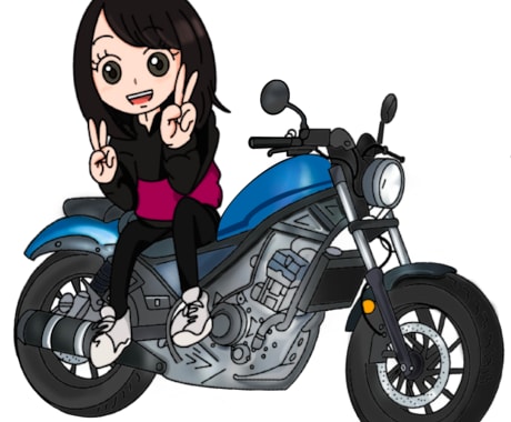アイコンイラスト承っております バイクや車ともご一緒にアイコンイラストお描きします！ イメージ2
