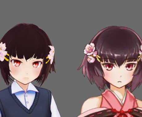 Vroidであなたのキャラクターを再現します 出来る限り近づけれるよう頑張ります！ イメージ2