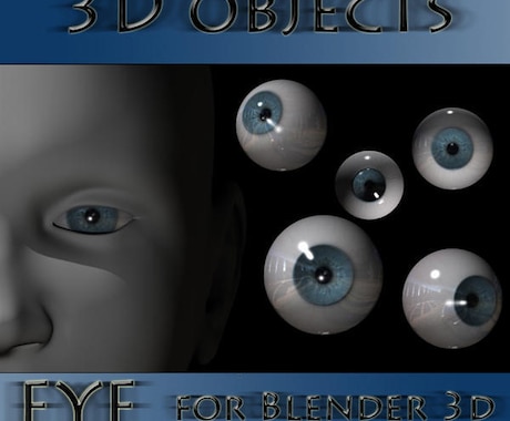 顔のパーツの3Dデータを作成します 目、耳など顔のパーツの3Dデータを作成 イメージ1