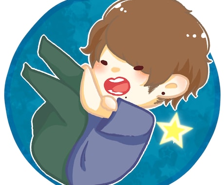 丸いアイコンお描きします LINEやTwitterなどの丸いアイコンにぴったり！ イメージ2