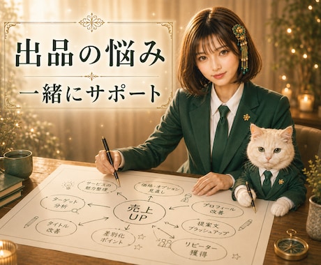 ココナラ出品の悩みや改善ポイントを一緒に見つけます ココナラ活動を頑張るあなたに寄り添いサポートします。 イメージ1