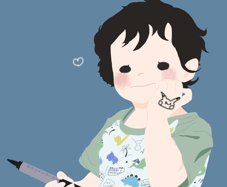写真を元にイラストを制作致します 育児垢等のアイコンや、印刷してインテリアにもおすすめです イメージ2