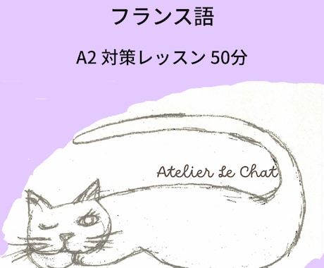 フランス語 50分　A2対策レッスンします 楽しく学んで合格を目指しましょう イメージ1