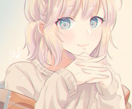 SNSアイコンお描きします 柔らかい色合いのイラストをアイコンに致します イメージ1