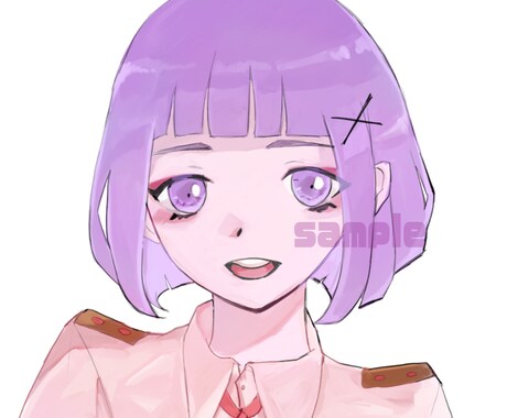 最短1日！SNSのアイコンイラスト描きます 似顔絵、動画の一枚絵、イラストなども対応可！お気軽にご相談を イメージ2