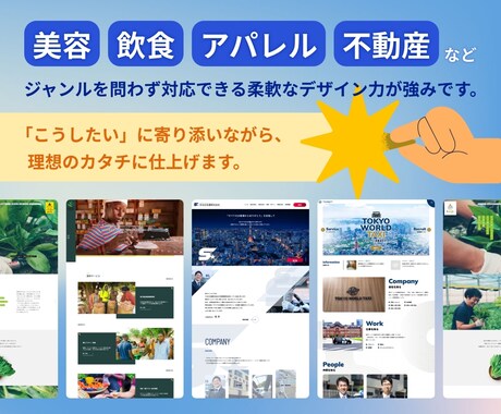 高品質×洗練デザインのホームページを制作します 少数精鋭のプロ集団が叶えるワンランク上のサイト イメージ2