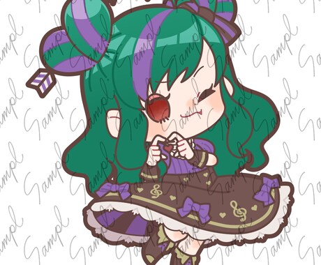 シンプルかわいいデフォルメイラスト描きます 配信やグッズにも映えるイラストをお探しの方へ！ イメージ2