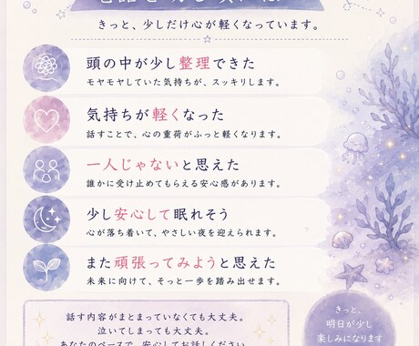 浮気・不倫の悩み、否定せずお聞きします 誰にも言えない恋も、一人で抱えなくて大丈夫。 イメージ2