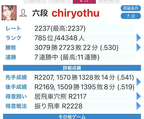 初心者歓迎！将棋ウォーズ5段が1局指導対局します 将棋ウォーズ5段の高段者の視点での詳細添削付き！ イメージ2
