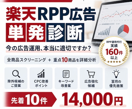 楽天RPP広告をデータから診断します イメージ1