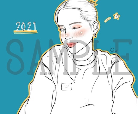 あなただけのポップアートを描きます イメージ1