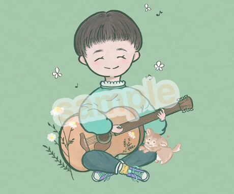 ゆるかわイラスト作成致します ゆるくて可愛いほんわかテイストなイラスト作成致します。 イメージ1