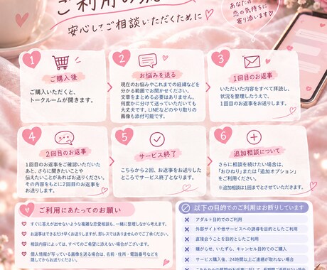 恋愛のお悩みを一緒に整理します あなたの気持ちを大切ち客観的に考えモヤモヤを解決しましょう イメージ2
