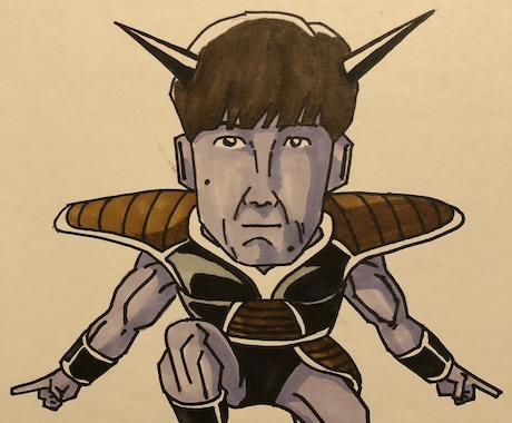 送別やお祝いのプレゼントに似顔絵描きます ドラゴンボールや鳥山明先生好きな方是非試してみてください！ イメージ2