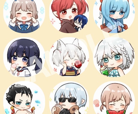 SNSアイコン用✿ふんわりゆるかわイラスト描きます 最短3日★あなただけの可愛いデフォルメキャラをお届けします イメージ2