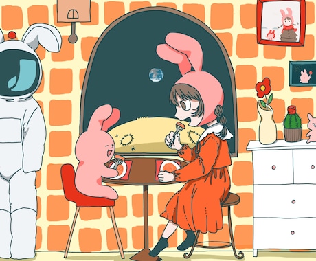 商用利用可！シンプルでキュートなイラスト描きます イメージ1