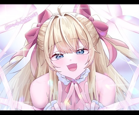 イラスト作成いたします SNSアイコン、背景付き一枚絵、立ち絵など イメージ2