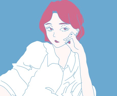 レトロな雰囲気の人物イラストを制作します SNSアイコン・動画・挿絵などで個性を出したい方へ イメージ2