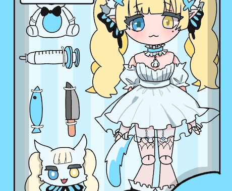 フィギュア化3頭身描きます かわいい、グッズにもおすすめです イメージ1
