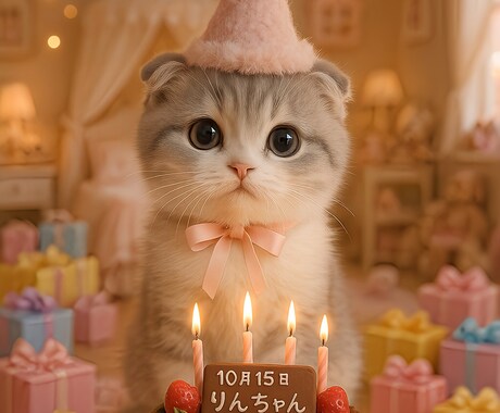 かわいいペットの歌うバースデー動画を作ります 犬や猫の可愛い誕生日グリーティング動画。 イメージ2