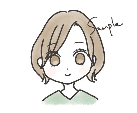 SNSに使えるゆるかわアイコン描きます あなたの可愛いお姿を、パッと目を惹くアイコンに♪ イメージ2