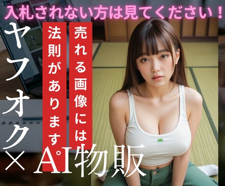 ヤフオク×AIグラビア物販の出品画像を添削します 画像3点までメッセージで添削します！ イメージ1